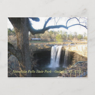 Carte Postale "Chutes de Noccalula" - Gadsden, AL (1)