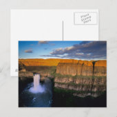 Carte Postale Chutes de Palouse dans Washington (Devant / Derrière)