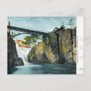 Carte Postale Chutes de Passaic, Paterson NJ 1907 vintage