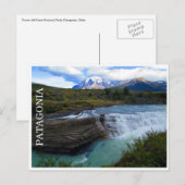 Carte Postale chutes de patagonie (Devant / Derrière)