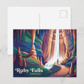 Carte Postale Chutes de Ruby Tennessee (Devant / Derrière)