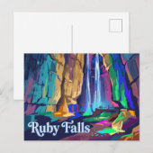 Carte Postale Chutes de Ruby Tennessee (Devant / Derrière)
