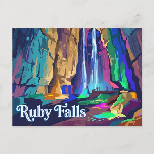 Carte Postale Chutes de Ruby Tennessee (Devant)