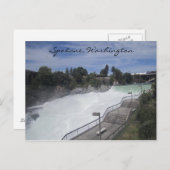 Carte Postale Chutes de Spokane (Devant / Derrière)