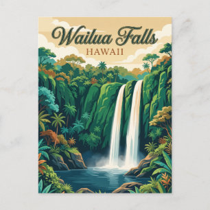 Carte Postale Chutes de Wailua Hawaii
