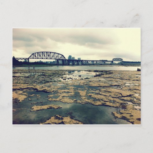 Carte Postale Chutes des fossiles de l'Ohio à Dusk (Devant)