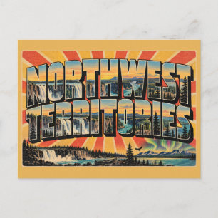 Carte Postale Chutes des Territoires du Nord-Ouest Forêt Boréale
