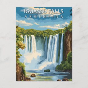 Carte Postale Chutes d'Iguassu Argentine Voyage Rétro