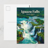Carte Postale Chutes d'Iguazu Brésil (Devant / Derrière)