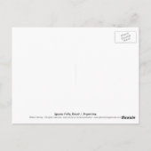 Carte Postale Chutes d'Iguazu Brésil / Argentine (Dos)