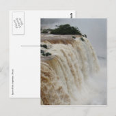 Carte Postale chutes d'iguazu grises (Devant / Derrière)
