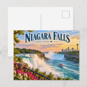 Carte Postale Chutes du Niagara (Devant / Derrière)