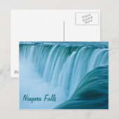 Carte Postale Chutes du Niagara avec le texte (Devant / Derrière)