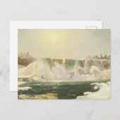 Carte Postale Chutes du Niagara en hiver par Jasper Francis Crop (Devant / Derrière)