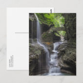 Carte Postale Chutes du printemps à Watkins Glen (Devant / Derrière)
