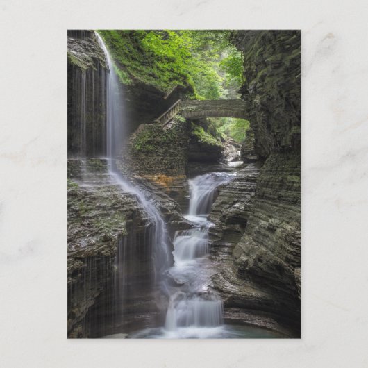 Carte Postale Chutes du printemps à Watkins Glen (Devant)