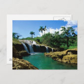 Carte Postale Chutes El Nicho, Cuba (Devant / Derrière)