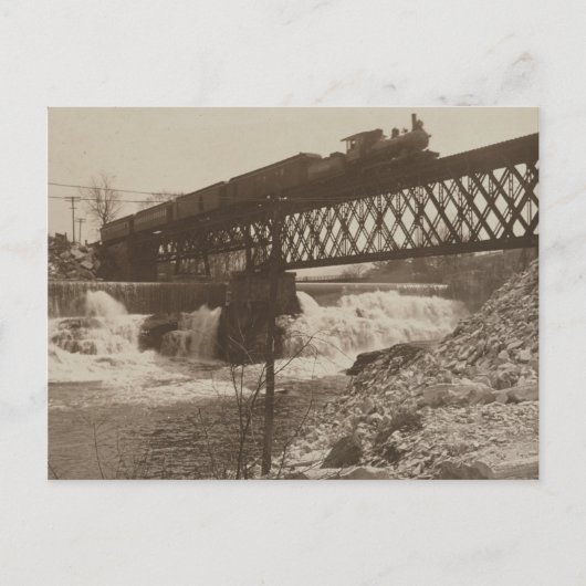 Carte Postale Chutes Gookin Et Pont Ferroviaire (Devant)
