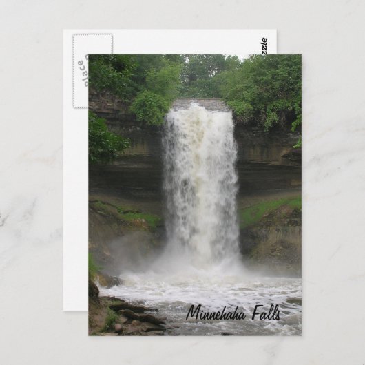 Carte Postale Chutes Minnehaha (Devant / Derrière)