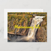 Carte Postale Chutes Montmorency Canada stylisé (Devant / Derrière)