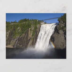 Carte Postale Chutes Montmorency près de Québec.