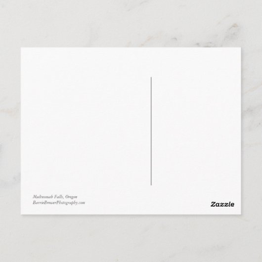 Carte Postale Chutes Multnomah (Dos)