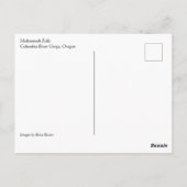 Carte Postale Chutes Multnomah, Columbia River Gorge, Oregon (Dos)