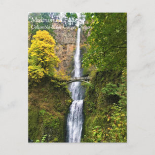 Carte Postale Chutes Multnomah, Columbia River Gorge, Oregon Pos