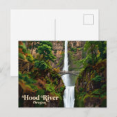 Carte Postale Chutes Multnomah États-Unis (Devant / Derrière)