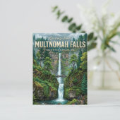 Carte Postale Chutes Multnomah États-Unis (Debout devant)