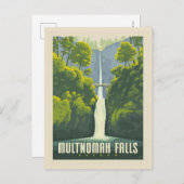 Carte Postale Chutes Multnomah | Oregon (Devant / Derrière)