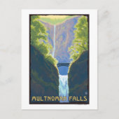 Carte Postale Chutes Multnomah, OregonMaiden des Chutes (Devant)