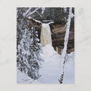 Carte Postale Chutes Munising En Hiver
