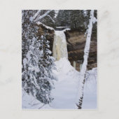 Carte Postale Chutes Munising En Hiver (Devant)