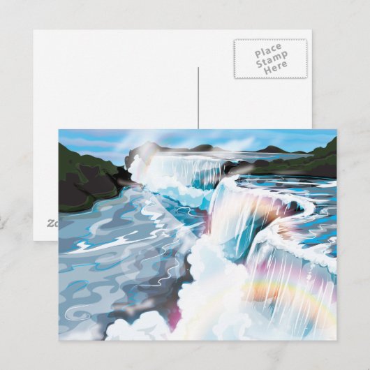 Carte Postale Chutes Niagara (Devant / Derrière)