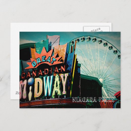 Carte Postale Chutes Niagara (Devant / Derrière)