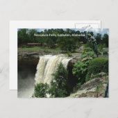 Carte Postale Chutes Noccalula, Gadsden, Alabama (Devant / Derrière)