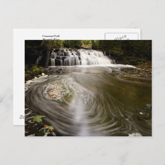 Carte Postale Chutes sans nom (Devant / Derrière)