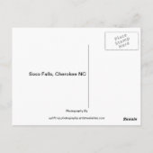 Carte Postale Chutes Soco (Dos)