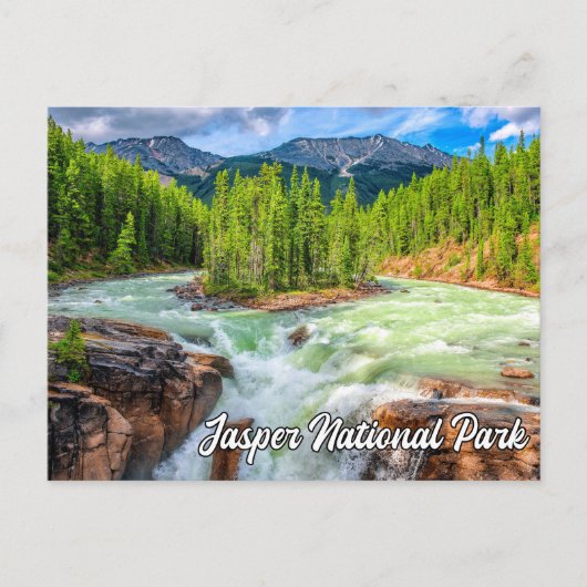 Carte Postale Chutes Sunwapta, Parc national Jasper (Devant)