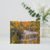Carte Postale Chutes supérieures avec couleurs d'automne (Debout devant)