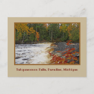 CARTE POSTALE CHUTES TAHQUAMENON EN AUTOMNE / MICHIGAN'S U.P.