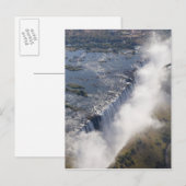 Carte Postale Chutes Victoria, fleuve Zambèze, Zambie - (Devant / Derrière)