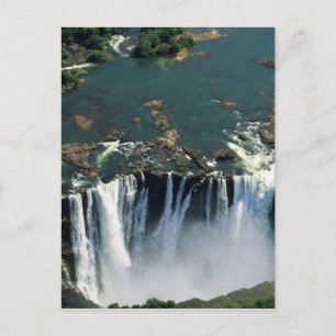 Carte Postale Chutes Victoria, frontière entre la Zambie et le Z
