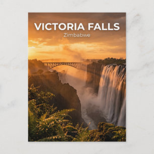 Carte Postale Chutes Victoria, Victoria Falls, Matabeleland Nord