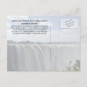 Carte Postale Chutes Victoria, Zambie, Zimbabwe (Dos)
