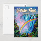 Carte Postale Chutes Victoria Zimbabwe (Devant / Derrière)