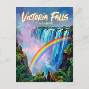 Carte Postale Chutes Victoria Zimbabwe