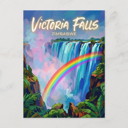 Carte Postale Chutes Victoria Zimbabwe (Devant)