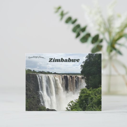 Carte Postale Chutes Victoria Zimbabwe (Debout devant)